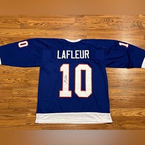 Guy Lafleur authentic autographed jersey. Comes w/t proof from Pristine Auct.